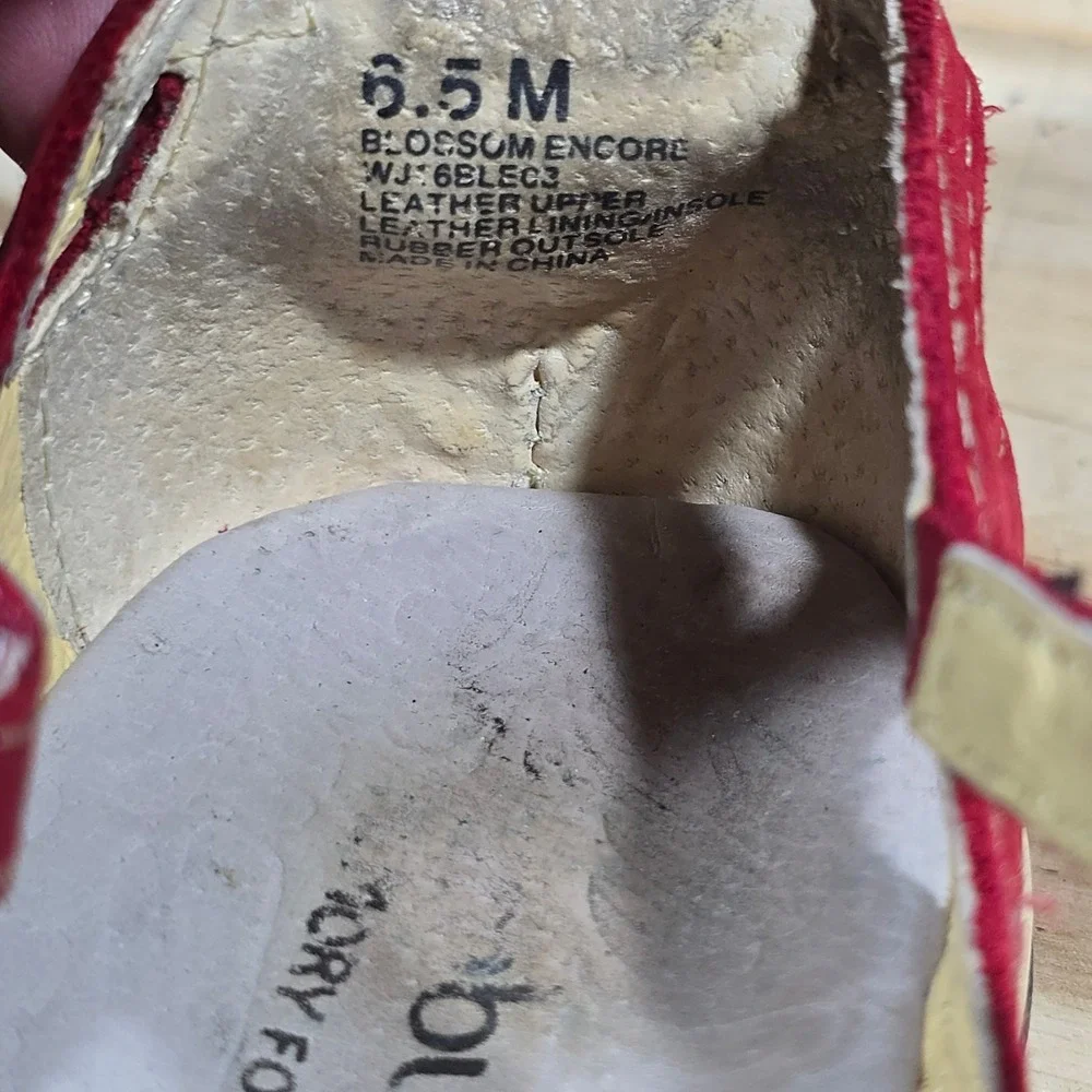 Jambu Red Floral Cutout Mary Jane Loafers - Picture 13 of 15